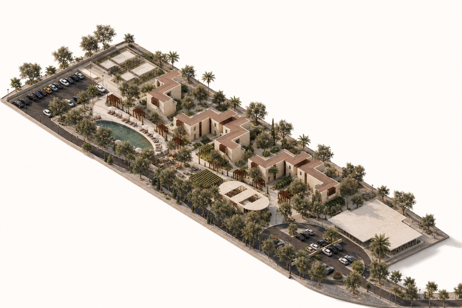 vista render assonometria